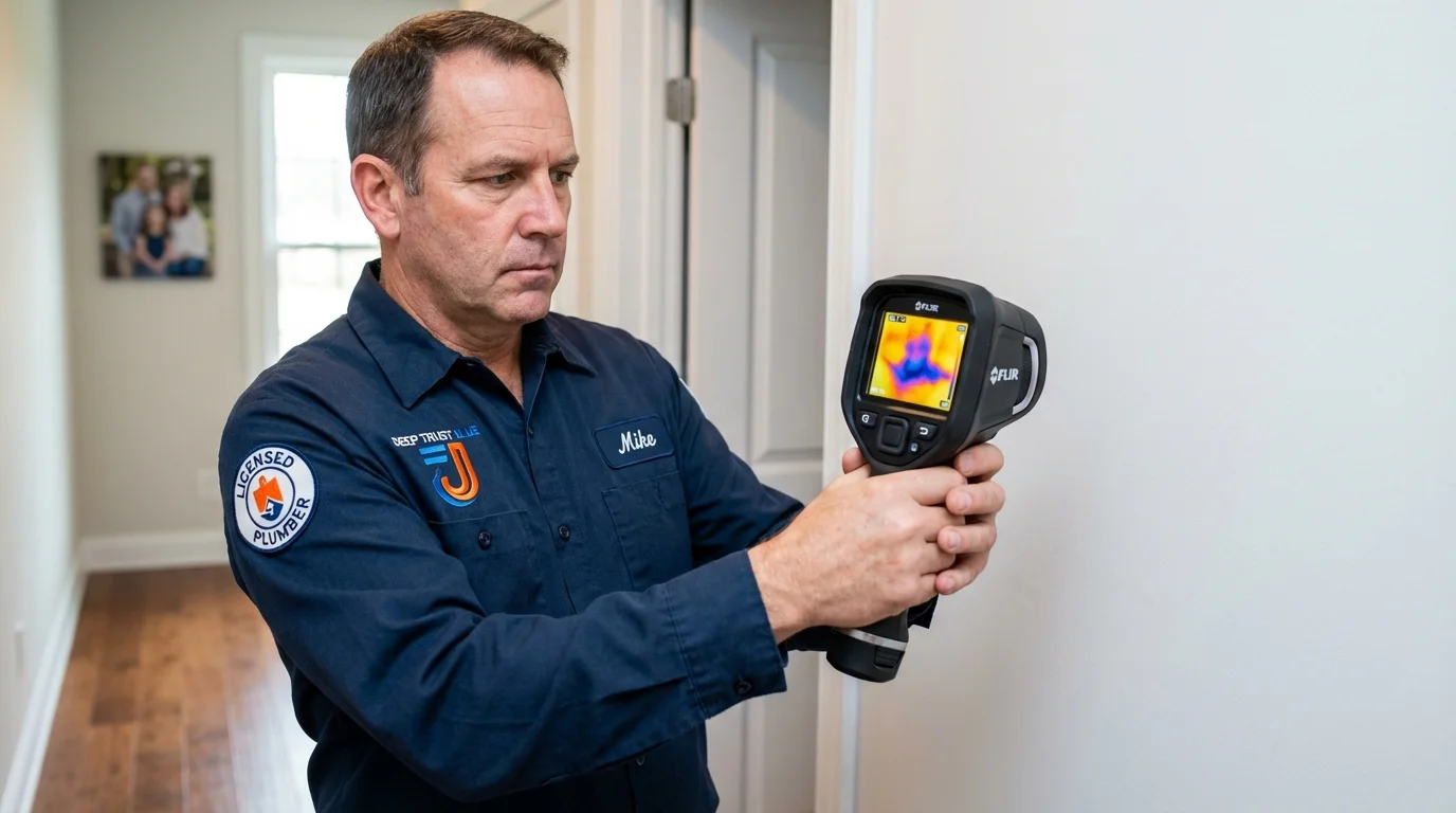 Thermal imaging leak detection by Johns Plumbing LLC in Deltona